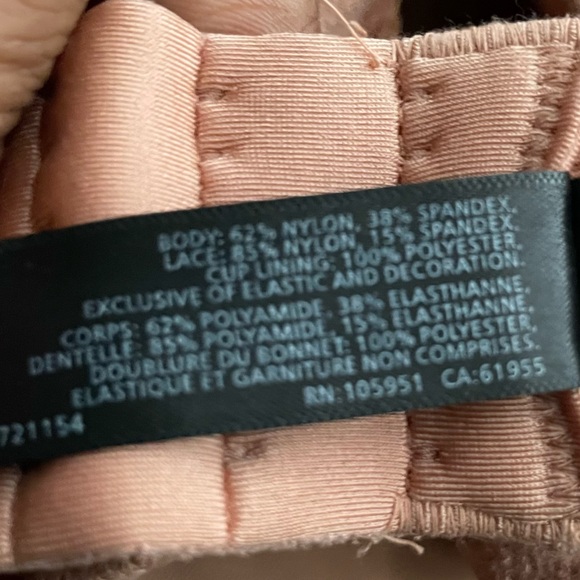 Natori Women's Size 34G Bra Nude Lace Trim - Picture 6 of 6